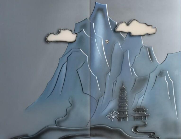 蘑菇在线视频一区高端铸铝门门面图案